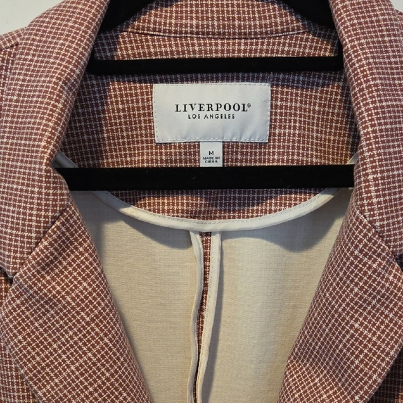 Liverpool Los Angeles Plaid Blazer M - Picture 2 of 4